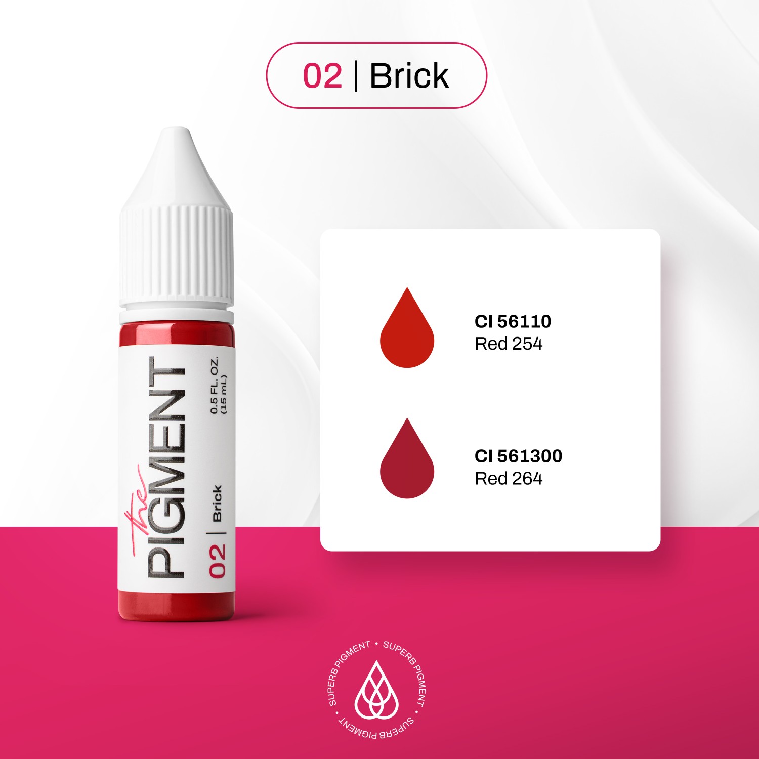 THE PIGMENT ტუჩის პიგმენტი  Brick 15 მლ.